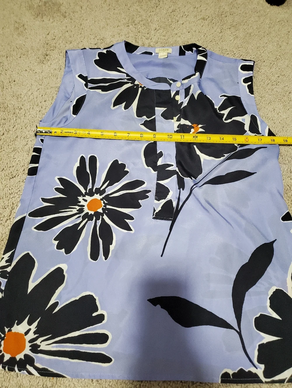 J. Crew Factory Floral Top Size 4 - Picture 4 of 5